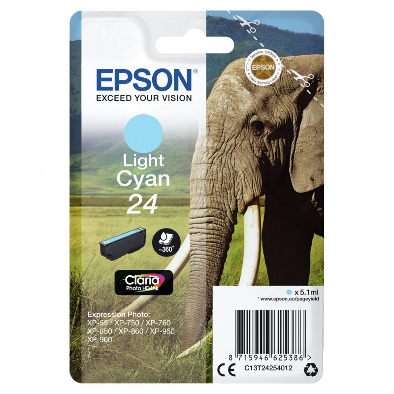 Epson Ink Light Cyan No 24 Epson24 Epson 24 (C13T24254012)