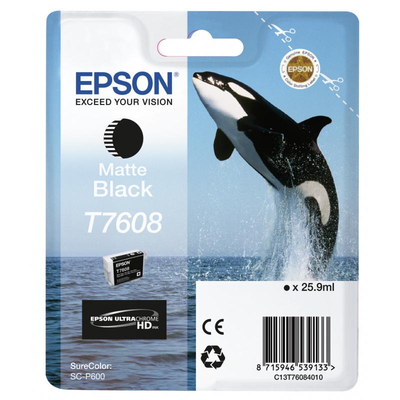 Epson Ink Matt Black Schwarz HC (C13T76084010)