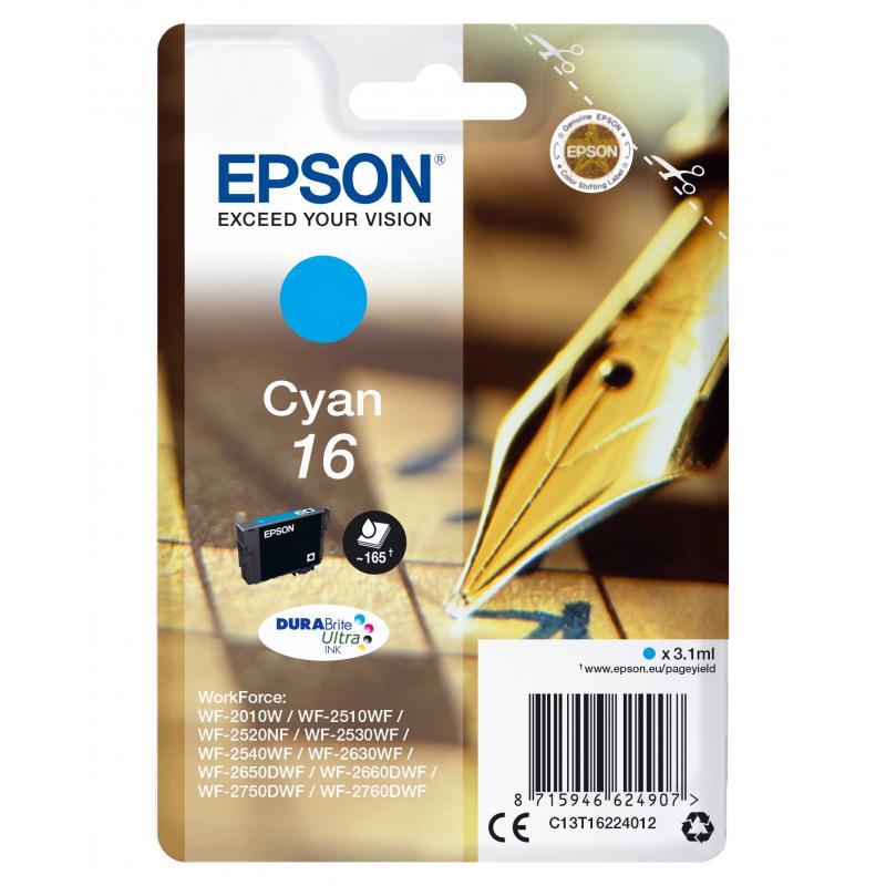 Epson Ink No 16 Epson16 Epson 16 Cyan LC (C13T16224012)
