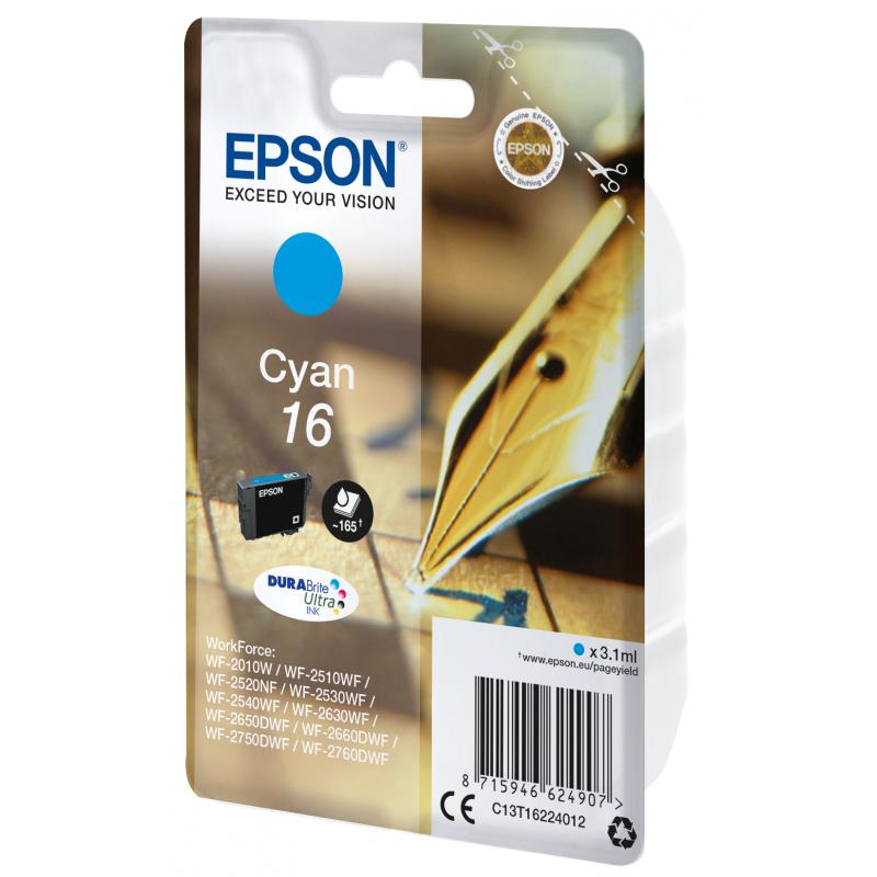 Epson Ink No 16 Epson16 Epson 16 Cyan LC (C13T16224012)