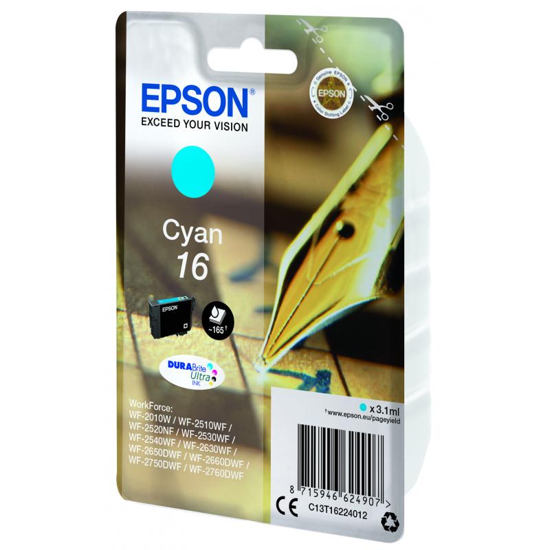 Epson Ink No 16 Epson16 Epson 16 Cyan LC (C13T16224012)