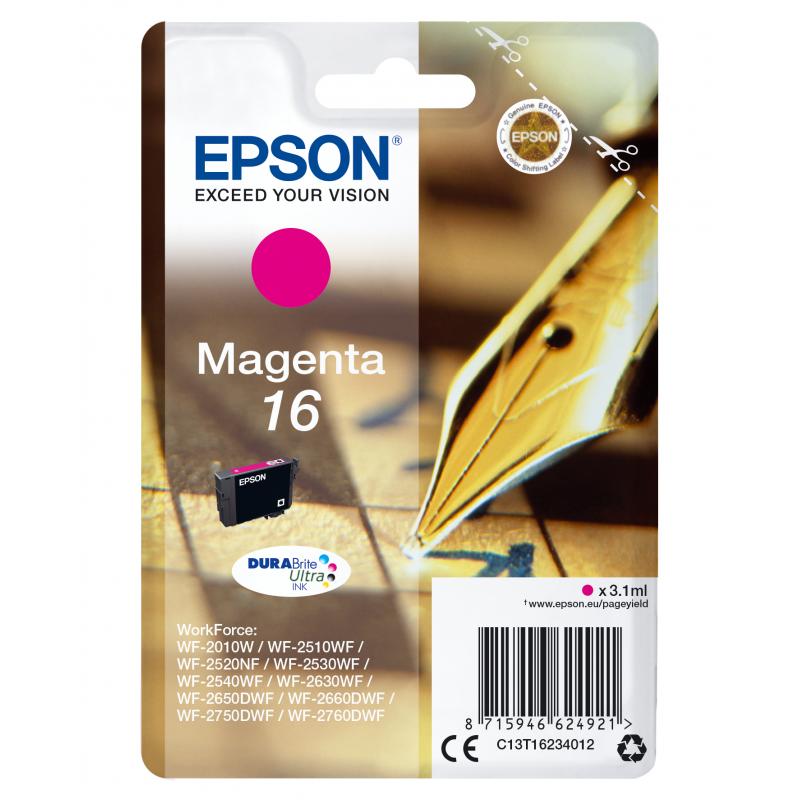 Epson Ink No 16 Epson16 Epson 16 Magenta LC (C13T16234012)