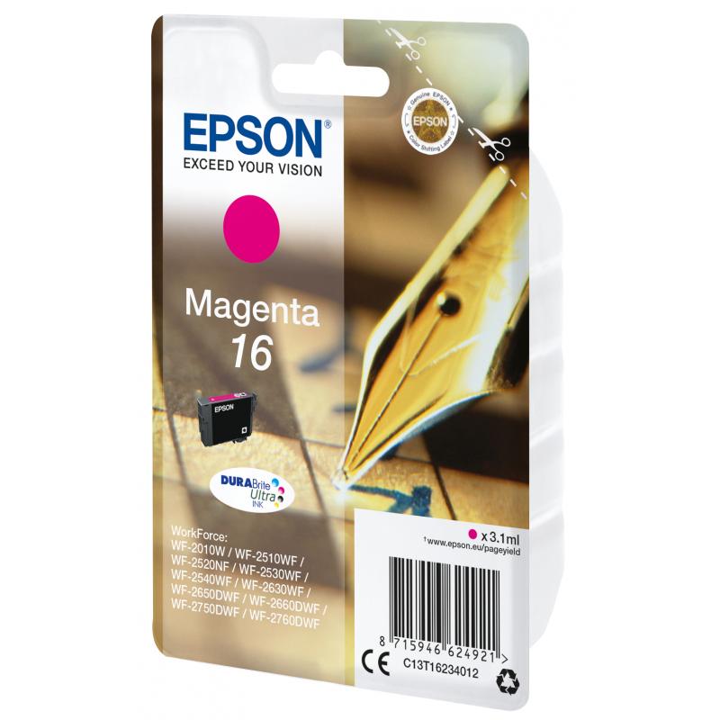 Epson Ink No 16 Epson16 Epson 16 Magenta LC (C13T16234012)