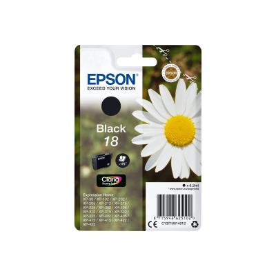 Epson Ink No 18 Epson18 Epson 18 Black Schwarz (C13T18014012)