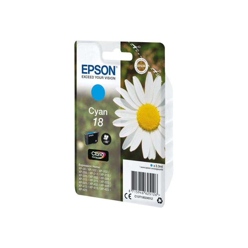 Epson Ink No 18 Epson18 Epson 18 Cyan (C13T18024012)