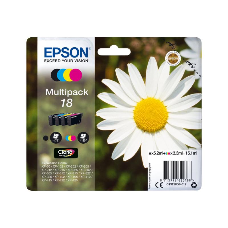 Epson Ink No 18 Epson18 Epson 18 Multipack (C13T18064012)