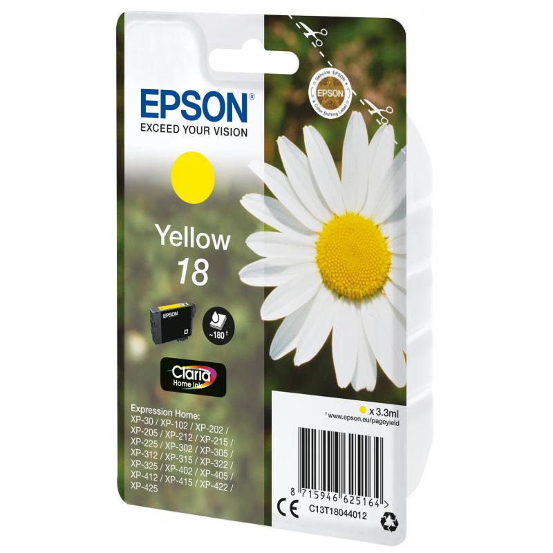 Epson Ink No 18 Epson18 Epson 18 Yellow Gelb (C13T18044012)