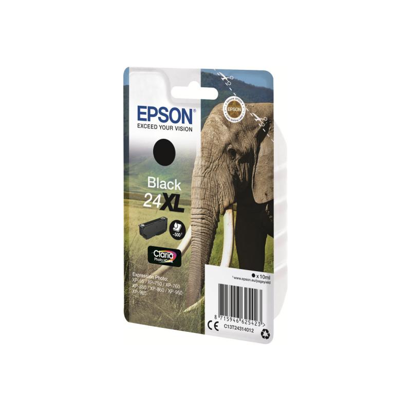 Epson Ink No 24 Epson24 Epson 24 XL Black Schwarz (C13T24314012)