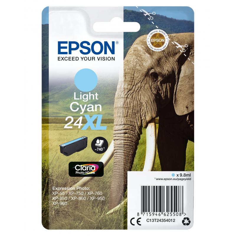 Epson Ink No 24 Epson24 Epson 24 XL Light Cyan (C13T24354012)