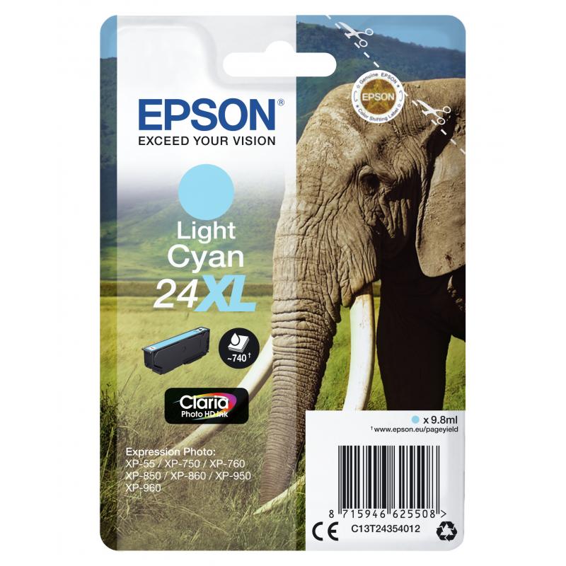 Epson Ink No 24 Epson24 Epson 24 XL Light Cyan (C13T24354012)