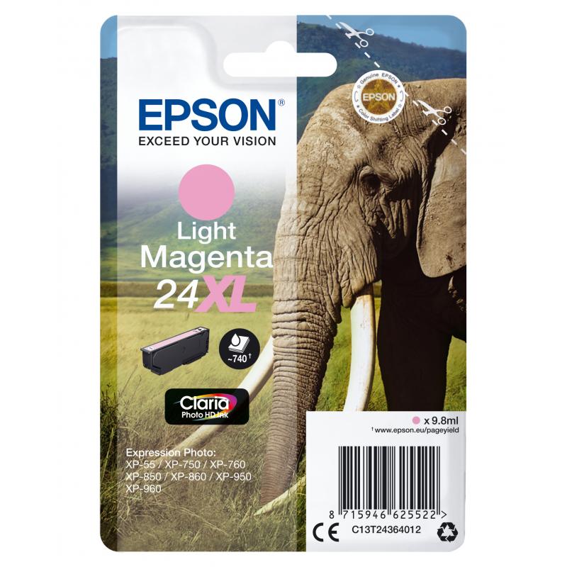 Epson Ink No 24 Epson24 Epson 24 XL Light Magenta (C13T24364012)