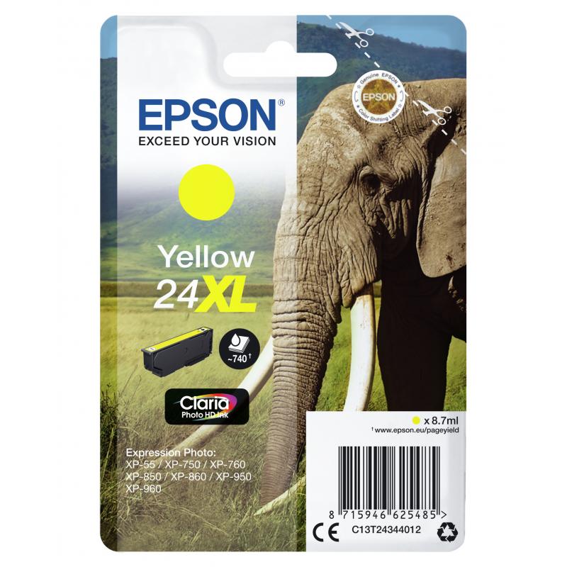Epson Ink No 24 Epson24 Epson 24 XL Yellow Gelb (C13T24344012)