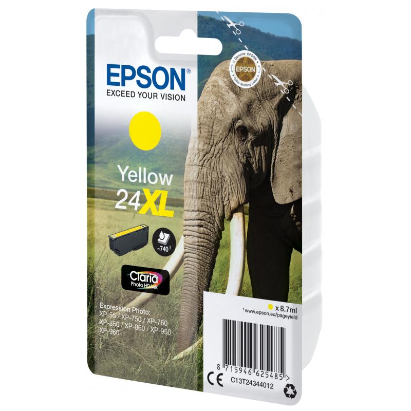 Epson Ink No 24 Epson24 Epson 24 XL Yellow Gelb (C13T24344012)