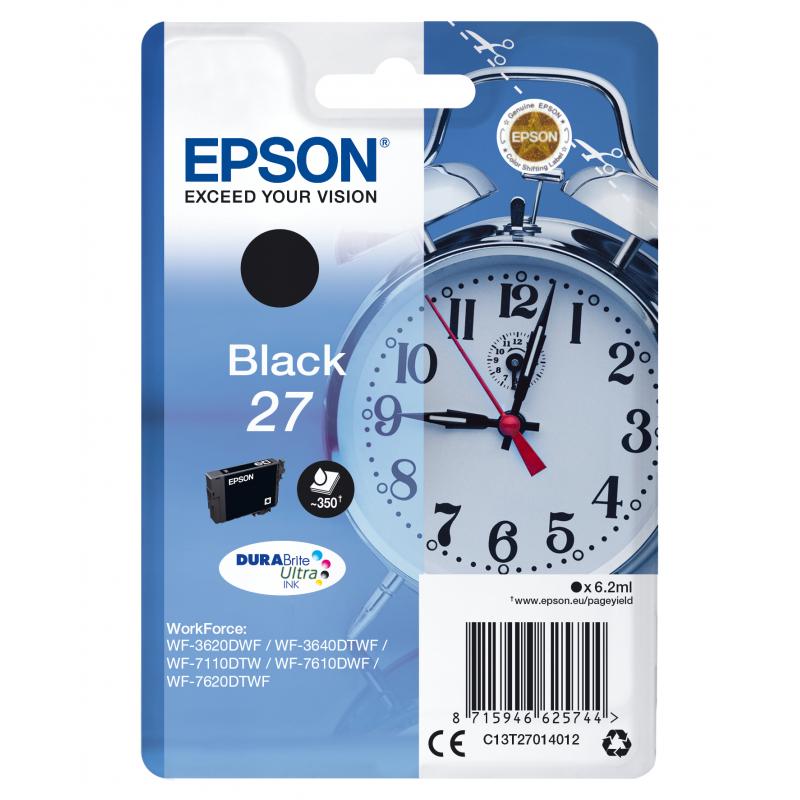 Epson Ink No 27 Epson27 Epson 27 Black Schwarz (C13T27014012)