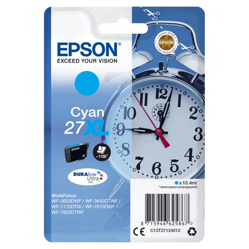Epson Ink No 27XL Epson27XL Epson 27XL Cyan (C13T27124012)