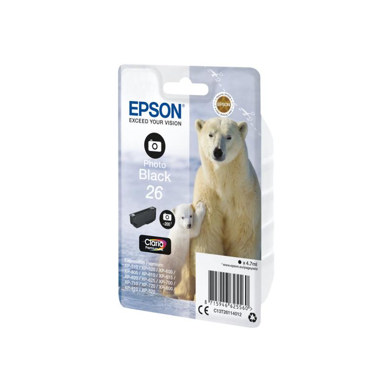 Epson Ink Photo Black Schwarz (C13T26114012)