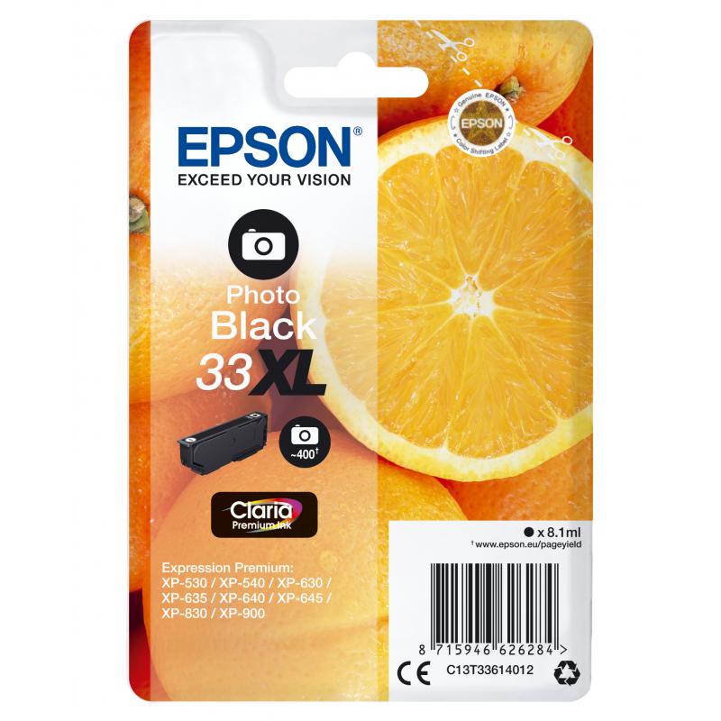 Epson Ink Photo Black Schwarz No 33XL Epson33XL Epson 33XL (C13T33614012)