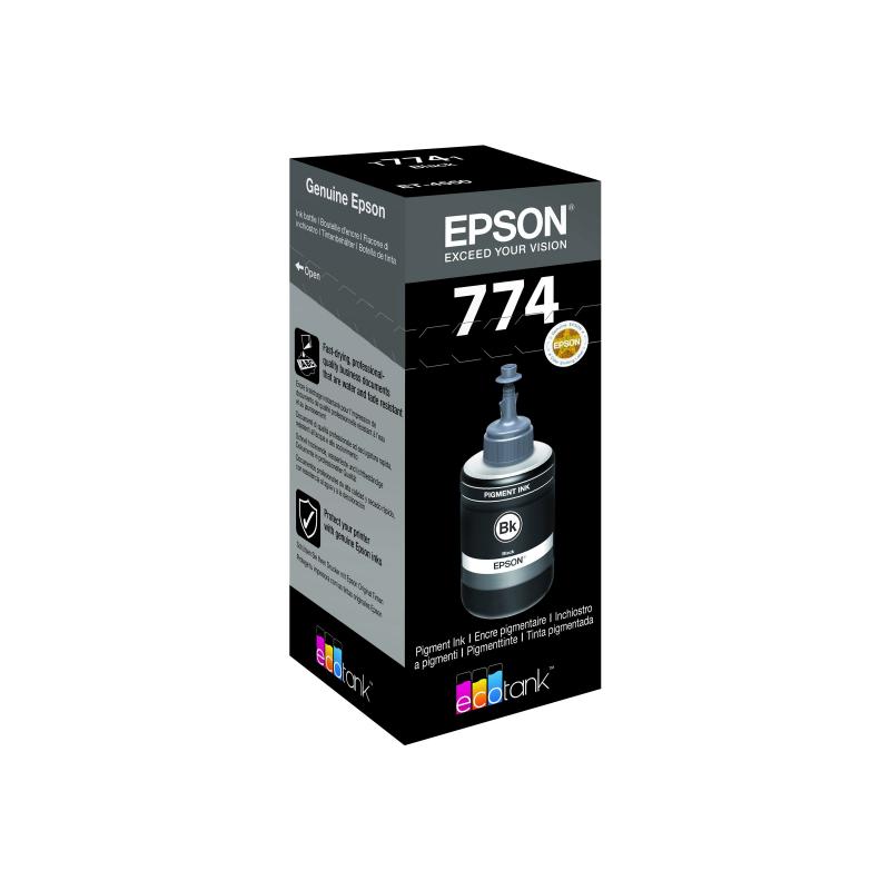 Epson Ink Pigment Black Schwarz Bottle (C13T774140)