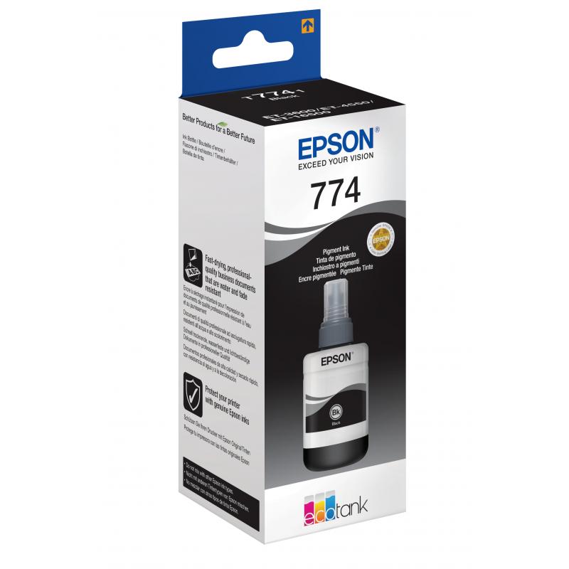 Epson Ink Pigment Black Schwarz Bottle (C13T774140)