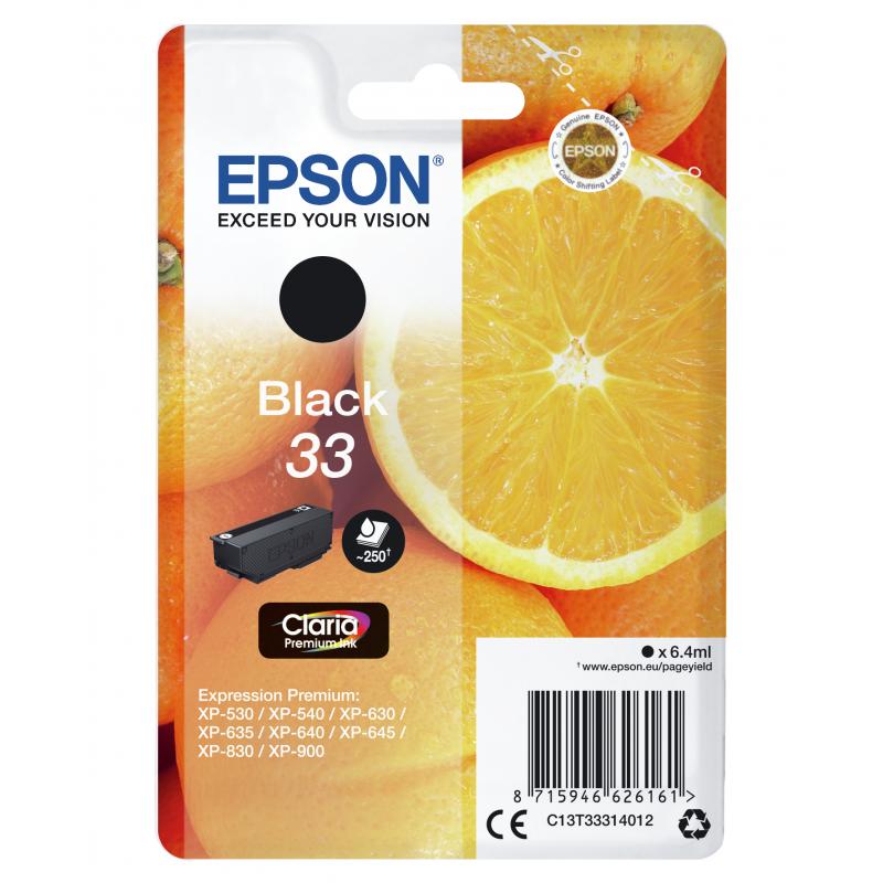Epson Ink Premium Black Schwarz No 33 Epson33 Epson 33 (C13T33314012)