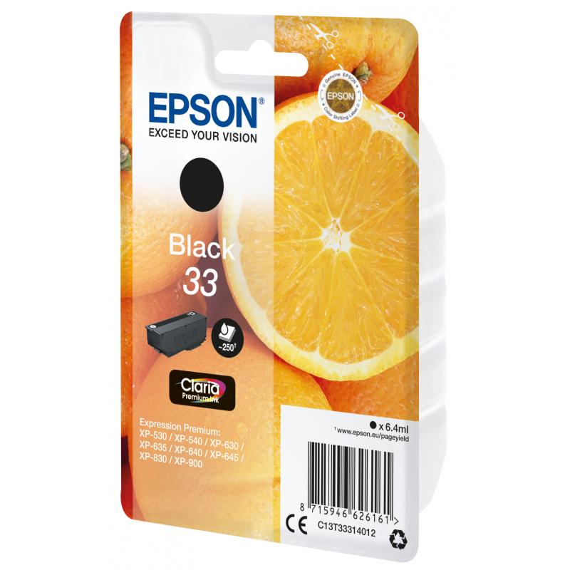 Epson Ink Premium Black Schwarz No 33 Epson33 Epson 33 (C13T33314012)