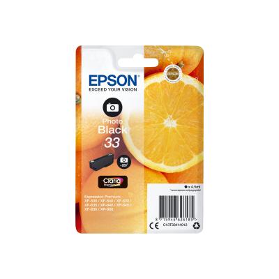 Epson Ink Premium Black Schwarz Photo No 33 Epson33 Epson 33 (C13T33414012)