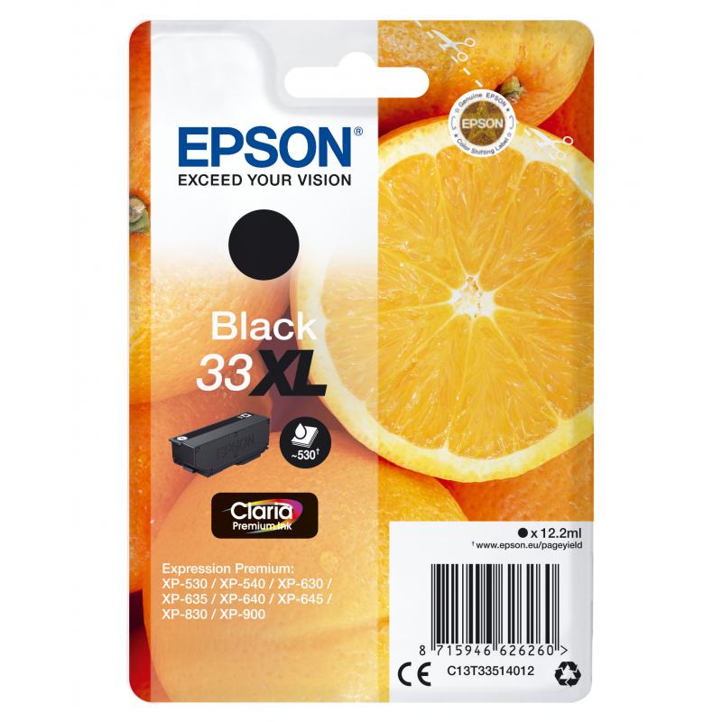 Epson Ink Premium Black Schwarz XL No 33 Epson33 Epson 33 (C13T33514012)