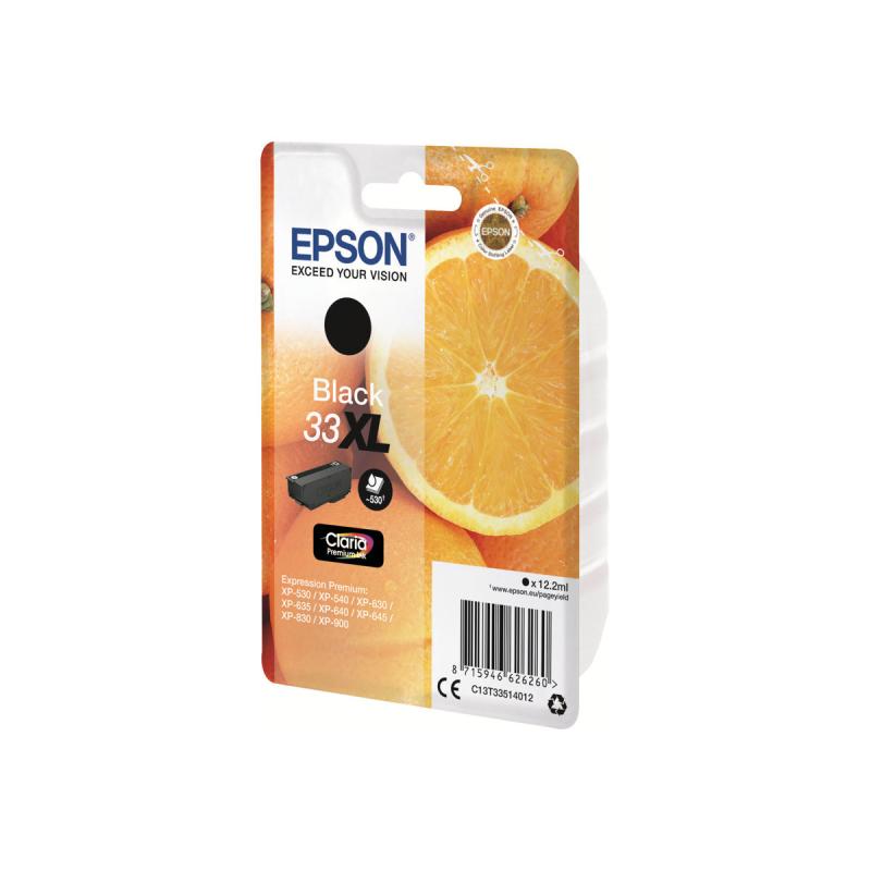 Epson Ink Premium Black Schwarz XL No 33 Epson33 Epson 33 (C13T33514012)