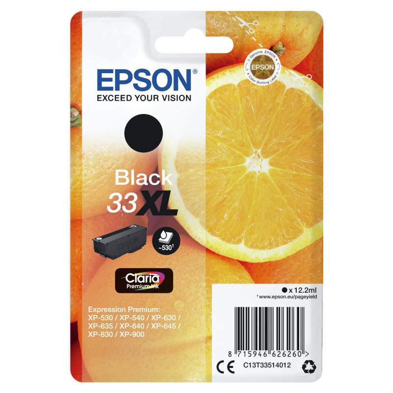 Epson Ink Premium Black Schwarz XL No 33 Epson33 Epson 33 (C13T33514012)