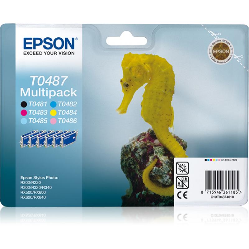 Epson Ink T0487 Multipack (C13T04874010)