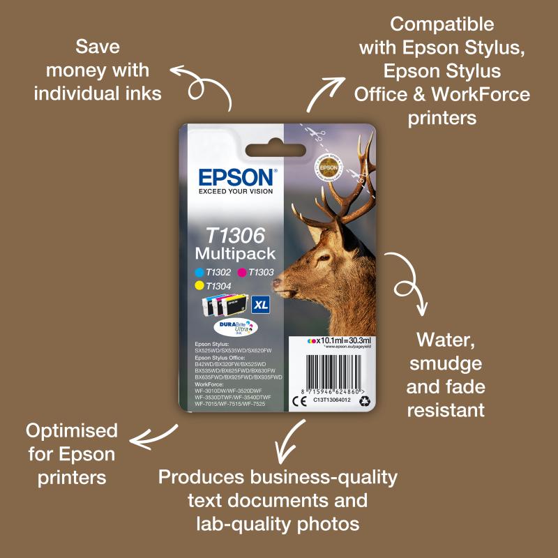 Epson Ink T1301 Black Schwarz (C13T13014012)