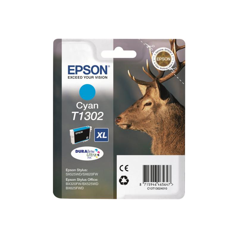 Epson Ink T1302 Cyan (C13T13024012)
