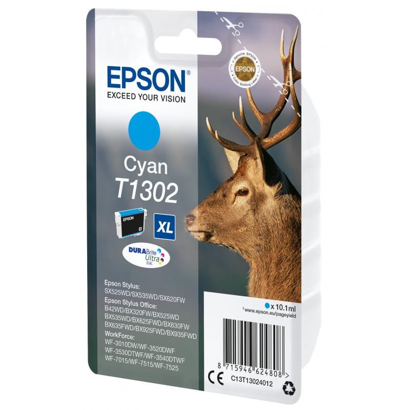 Epson Ink T1302 Cyan (C13T13024012)