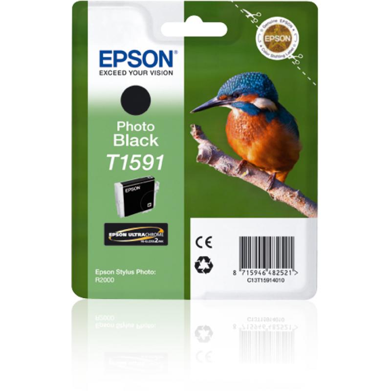 Epson Ink T1591 Photo Black Schwarz (C13T15914010)