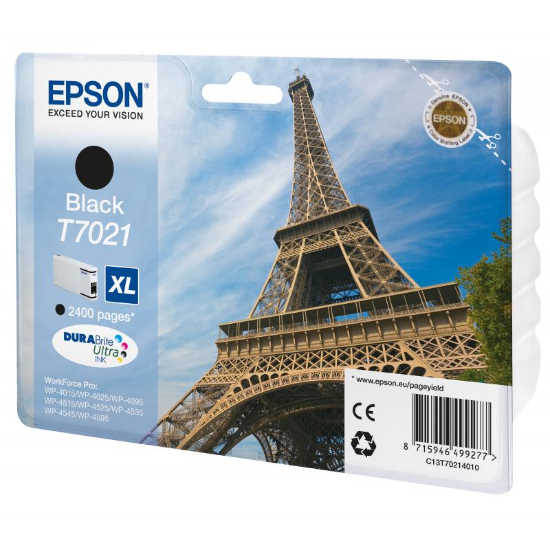 Epson Ink T7021 XL Black Schwarz (C13T70214010)