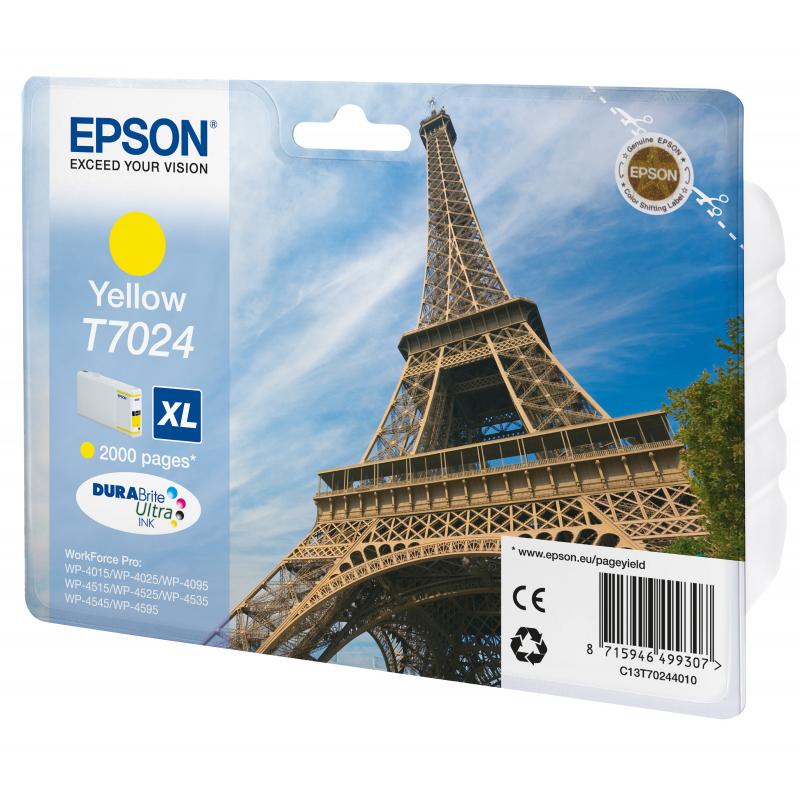 Epson Ink T7024 XL Yellow Gelb (C13T70244010)