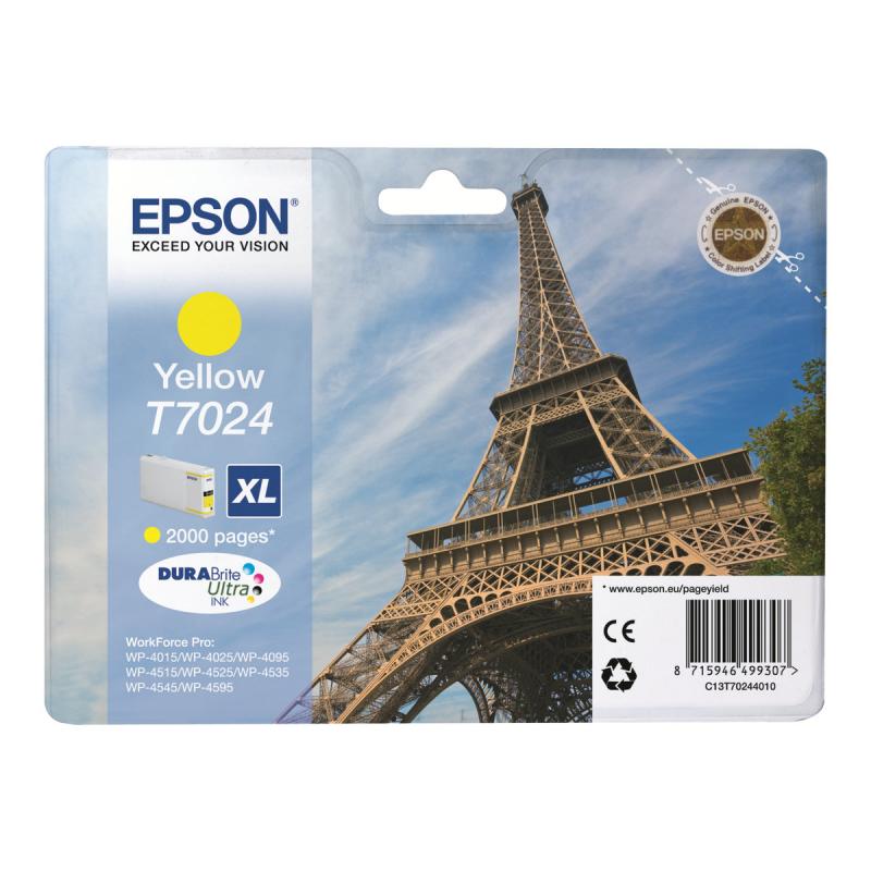 Epson Ink T7024 XL Yellow Gelb (C13T70244010)