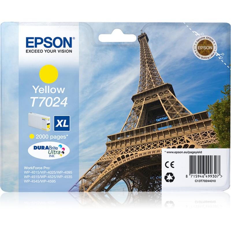 Epson Ink T7024 XL Yellow Gelb (C13T70244010)