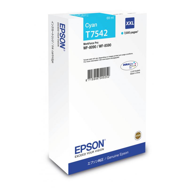 Epson Ink T7542 Cyan XXL (C13T754240)