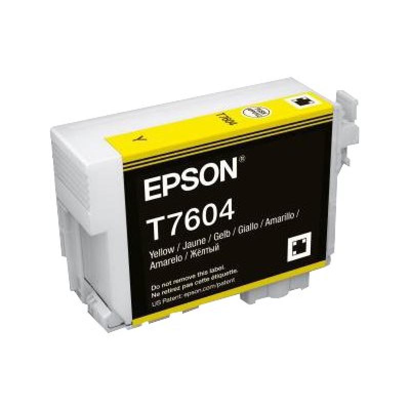Epson Ink T7604 Yellow Gelb (C13T76044010)