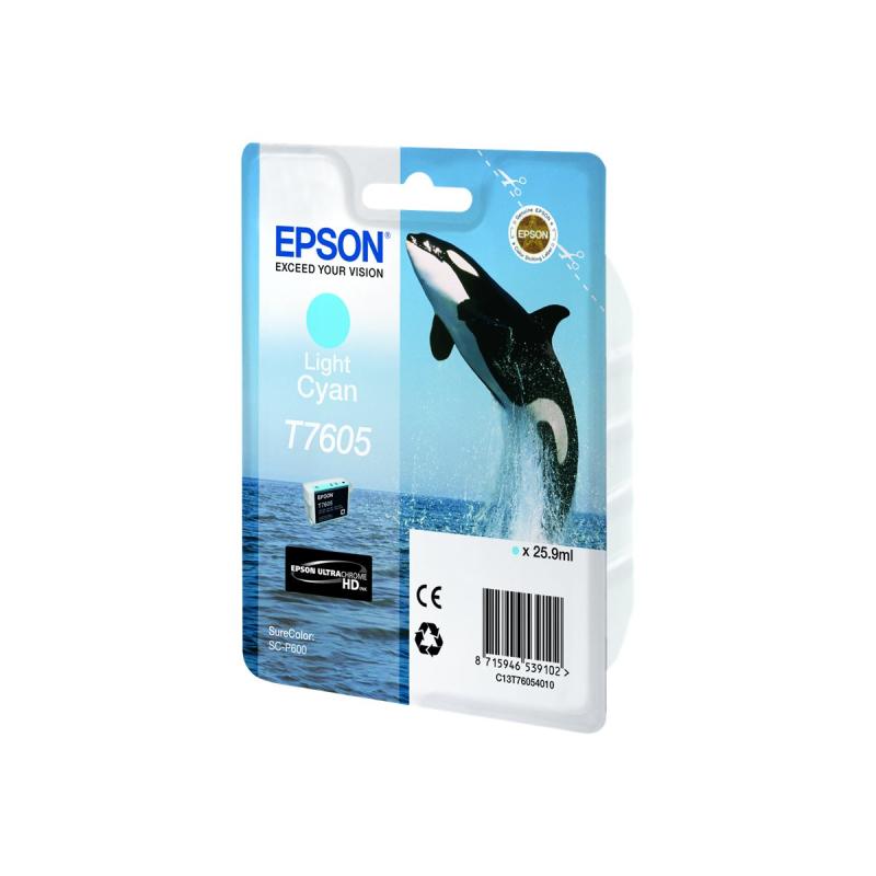 Epson Ink T7605 Light Cyan (C13T76054010)