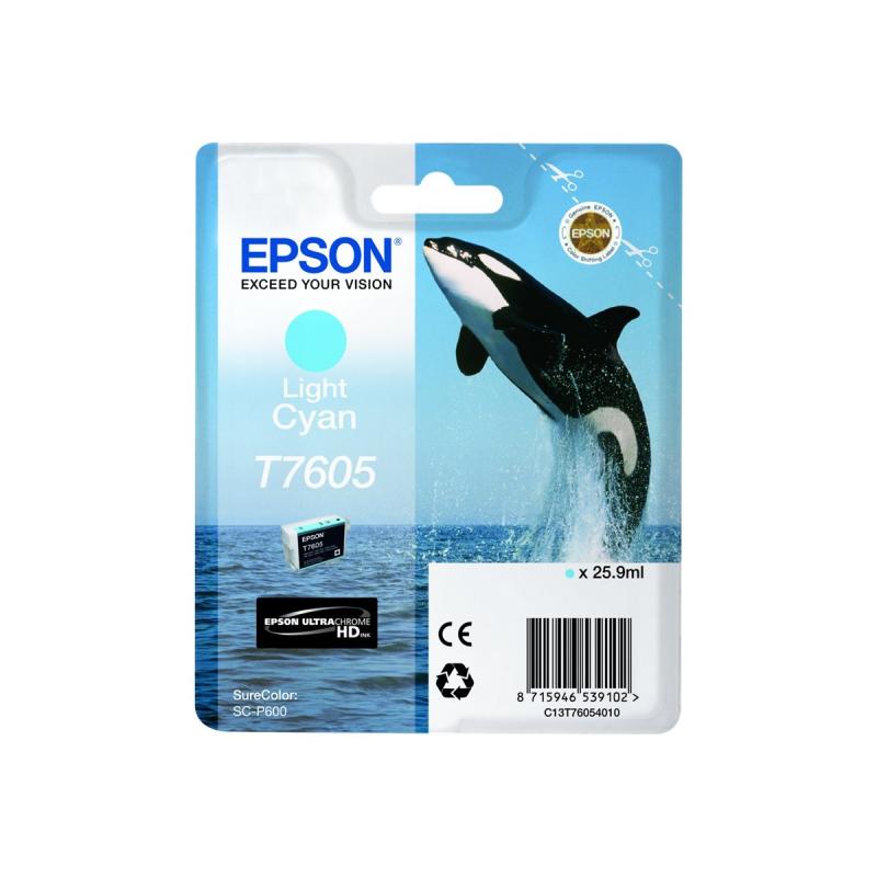 Epson Ink T7605 Light Cyan (C13T76054010)