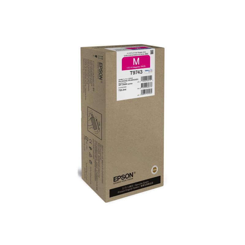 EPSON WF-C869R Magenta XXL Ink WorkForce Pro T97430N | C13T97430N | T9743 - XXL size - magenta - original - ink cartridge | Ink cartridge | Magenta