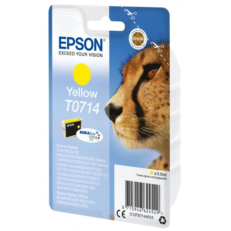 Epson Ink Yellow Gelb T0714 (C13T07144012)