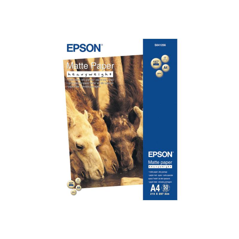Epson matte heavyweight Papier inkjet 167g m2 A4 50 Blatt (C13S041256)