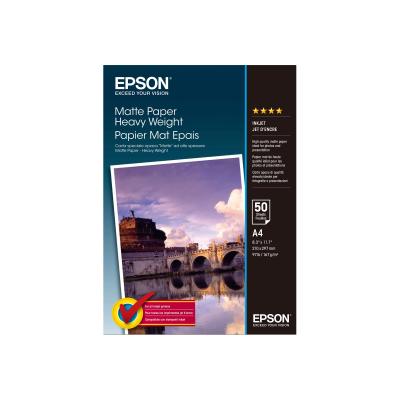Epson matte heavyweight Papier inkjet 167g m2 A4 50 Blatt (C13S041256)