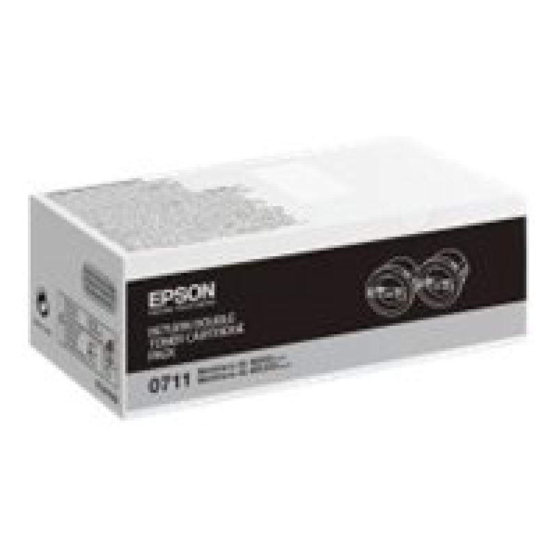 Epson Toner Black Schwarz Twin Pack (C13S050711)