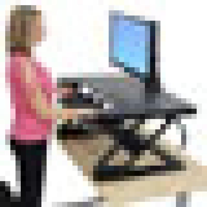 Ergotron WorkFit T schwarz, Sitz-Steh-Schreibtisch SitzStehSchreibtisch (33-397-085) (33397085)