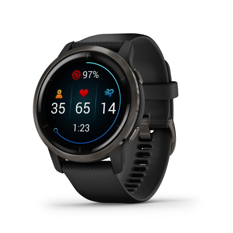 Garmin Smartwatch Venu 2 45mm black Schwarz (010-02430-11) (0100243011)