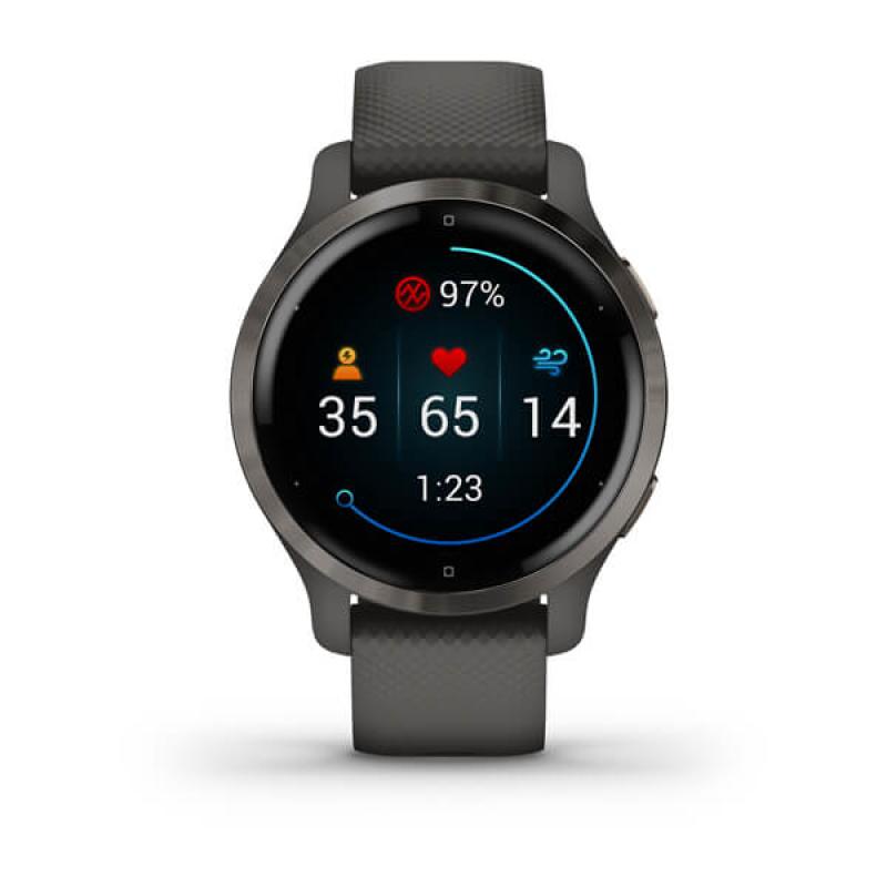 Garmin Smartwatch Venu 2s 110-175mm 110175mm graphite black grey (010-02429-10) (0100242910)